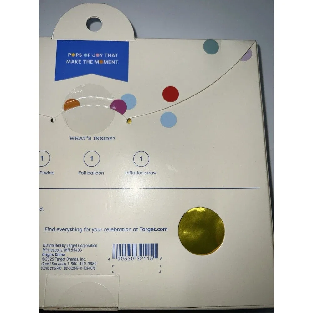 2 Packs of Spritz “one” Spellout Mylar Balloon Kits for 1st Birthdays in Gold